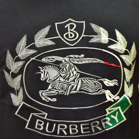 burberry embroidered logo shirt